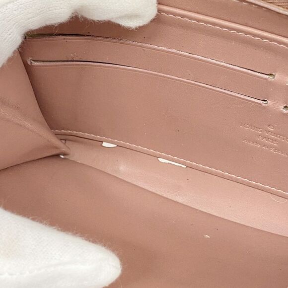 Louis Vuitton Long Wallet Vernis Zippy Wallet M90020 Rose Vereur Ladies - Picture 8 of 10